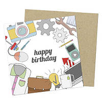 Маленька листівка Happy birthday