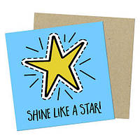 Маленька листівка Shine like a star!
