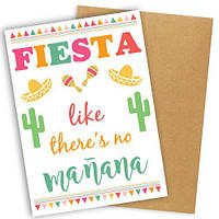 Листівка з конвертом Fiesta like there`s no manana