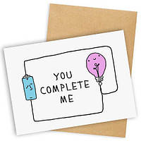 Лист з конвертом You complete me