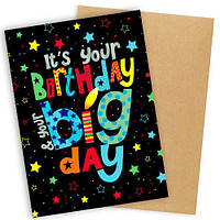 Листівка з конвертом Your birthday