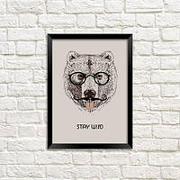 Постер у рамці A5 Stay wild