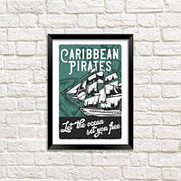 Постер у рамці A5 Caribbean pirates