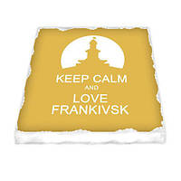 Магніт керамічний Keep calm and love Frankivsk