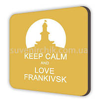 Магніт сувенірний Keep зalm and love Frankivsk