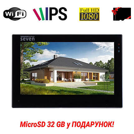 IP-відеодомофон 7 дюймів з Wi-Fi SEVEN DP-7577FHDW - IPS black, фото 1