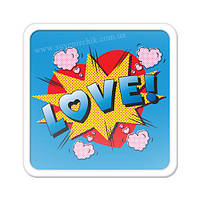 Магніт на холодильник Love!