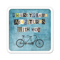 Магнит на холодильник I want to have adventures with you