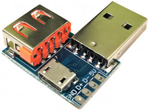Перехідник USB-AM — USB-AF — microUSB