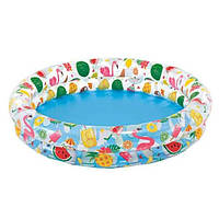 Басейн дитячий Intex 59460 Фруктовий, 150 л., м'яч, круг, 122-25 см.