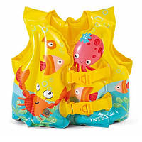 Жилет дитячий Intex 59661 Тропічні приятелі, 41-30 см., 3-5 років, кул., 24-16 см.