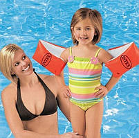 Нарукавник дитячий Intex 58641 для дітей із 6-12 років, 30-60 кг, 2 шт. кор., червоний, 13-19-2,5 см.