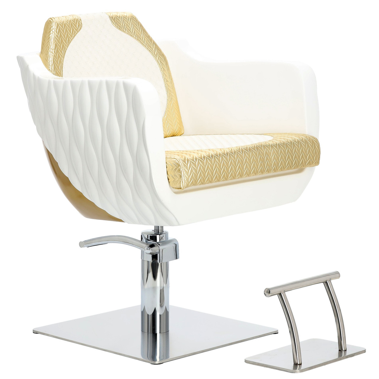 Гідравлічне поворотне перукарське крісло з підніжкою ENZO-653