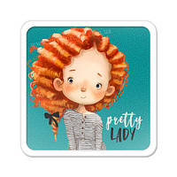 Магніт на холодильник Pretty lady