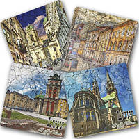 Підставка під кухоль 4 шт Lviv the city of dreams