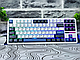 Ігрова Клавіатура AULA F87 Pro Біло-Сіра Механічна Бездротова Радіоканал / Блютуз - фото 1 - id-p2249297575