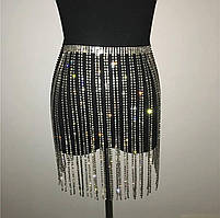 Пояс стразовий , Колір Crystal (cрібна основа)