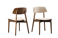 Стілець кухонний дерев'яний обідній Орто оновлений зі спинкою стільці на кухню для кафе стільчик із дерева з м`яким сидінням