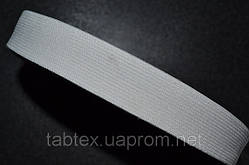 Трикотажна гумка 25 мм. біла ( 25 м ) (китай)