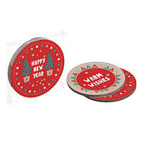 Підставки під гаряче Coaster (корок) Happy New Year