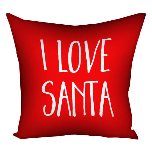 Подушка з принтом 50x50 см I love Santa