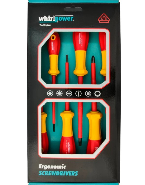 Набір викруток Whirlpower 6шт діелектричних