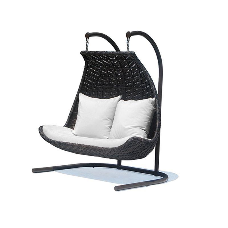 Крісло підвісне на стійці подвійне для вулиці Celeste Brown Omega Skyline Design Omega Skyline Design