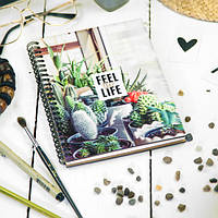 Блокнот Sketchbook (прямоуг.) Feel the life