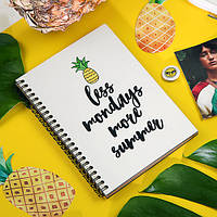 Блокнот Sketchbook (прямоуг.) Less mondays more summer