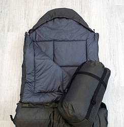 Спальний мішок ковдру великого розміру з капюшоном. Широкий 100см спальний мішок спальник ковдра до -40, Олива