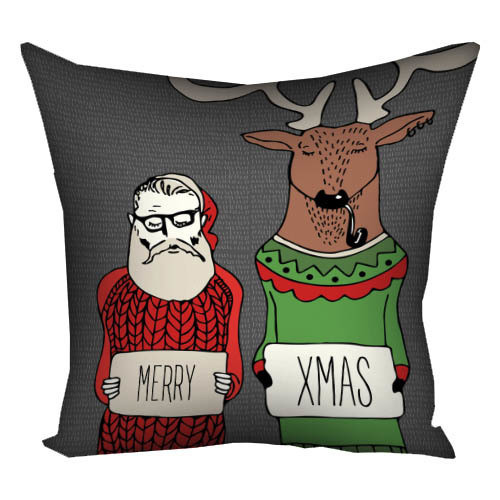 Подушка з принтом 40х40 см Merry Xmas