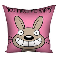 Наволочка для подушки 40x40 см You make me happy