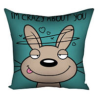 Наволочка для подушки 40x40 см I'm crazy about you