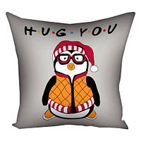 Подушка з принтом 40х40 см Hug you