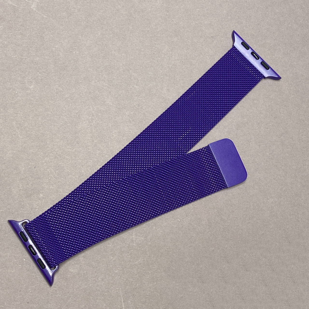 Ремінець металевий для Apple Watch 41 міланська петля для годинника епл вотч 41 фіолетовий o7g