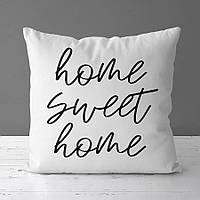 Подушка з принтом 50х50 см Home sweet home