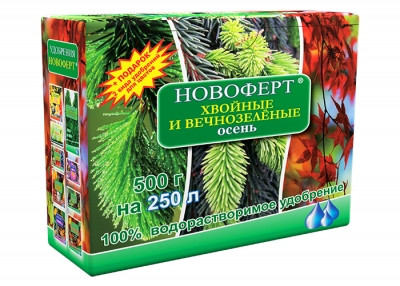 Добриво Новоферт "Хвойні та вічнозелені" (Осінь) 500г