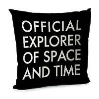 Наволочка для подушки (бархіт) 45х45 см Official explorer of space and tEme