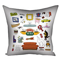 Наволочка для подушки 30х30 см Central perk Friends