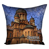 Подушка з принтом 30х30 см Chernivtsi the city of dreams
