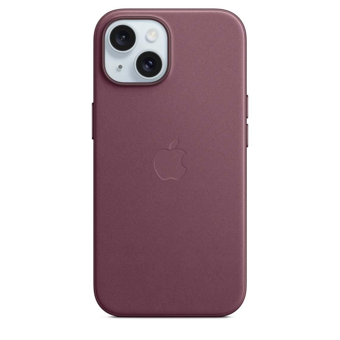 Чохол накладка Leather Case with MagSafe для Apple iPhone 15 Mulberry (Бордовий), фото 1
