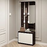Передпокій с дзеркалом Мікс сонома + білий Еверест (80х38х200 см), фото 7
