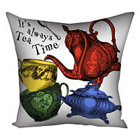 Наволочка на подушку 30х30 см It's always tea tea time
