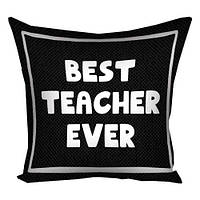 Наволочка на подушку 30х30 см Best teacher ever