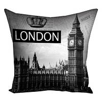 Подушка з принтом 40х40 см London