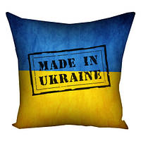 Подушка з принтом 40х40 см Made in Ukraine