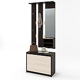 Передпокій с дзеркалом Мікс сонома + білий Еверест (80х38х200 см), фото 5