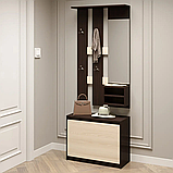 Передпокій с дзеркалом Мікс сонома + білий Еверест (80х38х200 см), фото 6