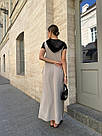 Сукня літня довга ВЕНЕРА ТРИКОТАЖ до 62 розміру TEVI БЕЖЕВИЙ, фото 9