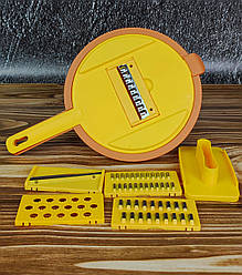 Ручна овочерізка-мультислайсер для овочів і фруктів FRICO FRU-285 9в1 Багатофункціональна овочерізка